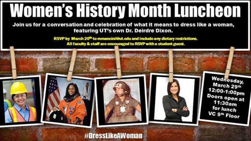 Women’s History Month Luncheon: Dress Like a Woman